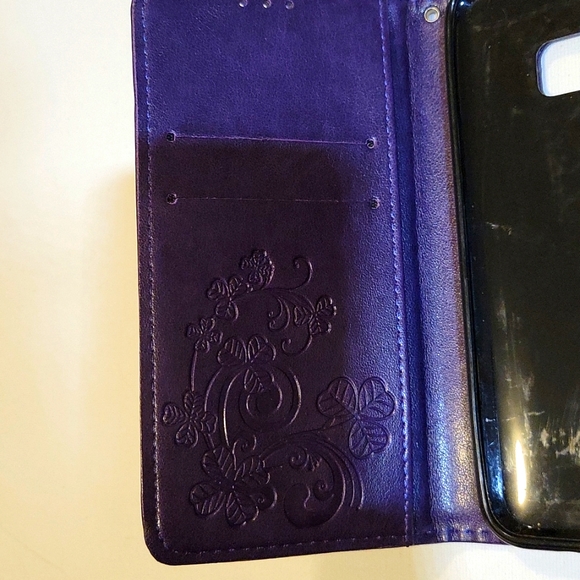 HTC 10 phone case wallet style purple New - Picture 7 of 7